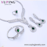 Set-60 Free Sample Silver Color Malay Jade Jewelry Set