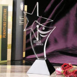 Star Crystal Glass Trophy Award Pujiang Factory Supply