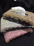 Handmade Crystal Rhinestone Diamond Paper Towel Holder Napkins Case Tissue Box (TB-colored)