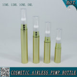 Gold Plastic Cosmetic Airless Pump Bottle for Eye Cream Bottle