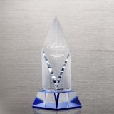 Custom Engraving Blue Crystal Diamond Trophy for Sale (75355)