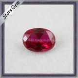 Shinning Oval Shape Synthetic Ruby