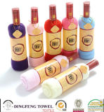 Hot Sales Holiday Gift Home Decoration PP Bags Phil Single Bottle of Red Wine Cake Towel Df-1876