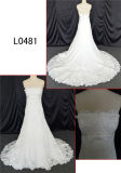 Backless Wedding Dress A-Line with Strapless Wedding Dress