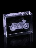 Crystal Square Gift with 3D Moto Laser