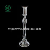 Glass Candle Holder for Table Ware with Single Post (DIA 9.5*34)
