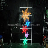 LED Five Stars 2D Motif Used on Pole Light Decoration