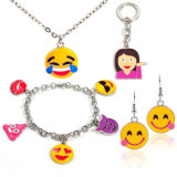 New Design Custom Alloy Enamel Charm Wholesale Emoji Fashion Jewellery