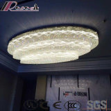 Round Big Size White Crystal ceiling Lamp for Hotel