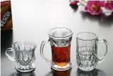 High Quality Cups Tempered Clear Beer Mug with Handle Sdy-H0175