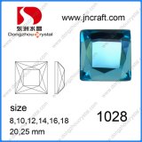 Glass Fancy Square Shape Colorful AAA Grade Stone
