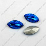 Hot Sell Navette Crystal Rhinestone Glass Bead Sewing Accessories Wholesale Sew on Crystal Beads for Garment Accessory