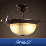 Retro Style Glass Ceiling Lamp for Living Room
