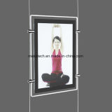 Single Sided Slimline LED Light Box with Crystal Poster Frame