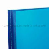 3-6+0.38/0.76+3-6mm Crystal Blue Tinted Laminated Glass