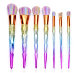 7PCS Crystal Rainbow Handle Makeup Brush Set