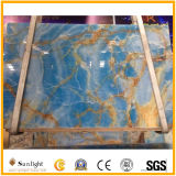 Luxury Translucent Natural Sky Blue Onyx for Wall/ Floor