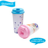 Sublimation Customized Cone Double Wall Cup