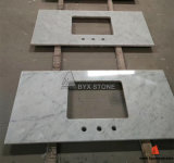 Carrara White Marble Polished Countertop for Kitchen and Bathroom