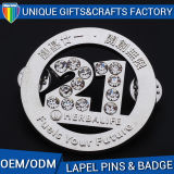 Low Price Custom High Level Shine Crystal Lapel Pin Badge
