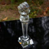 Crystal Hand Trophy Best Crystal Trophy