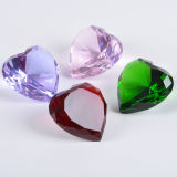 Colorful Heart Crystal Diamond for Paperweight or Decoration