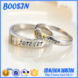 Factory Custom Engraved Sterling Silver Ring for Wedding