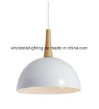 Aluminum Pendant Lamp with Wood Decoration (WHP-057)