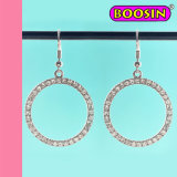 Top Sale Boosin Fashion Jewelry Loop Crystal Earring