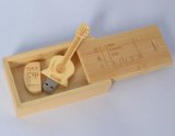 Bamboo / Wooden Creative Guitar Flash Drive