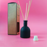 Black Bottle Perfume Fragrance Diffusor in Glass Vase
