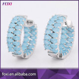 China Wholesale Zirconia Crystal Jewelry Huggie Earrings
