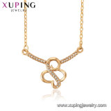 44596 Latest Design Fashion Gold Plated Necklace Wholesale China Jewelry 2017