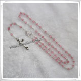 Catholicism Nature Opal Smooth Beads Rosary Necklaces Fashion Religious (IO-cr086)