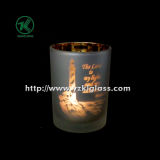 Color Double Wall Glass Candle Cup by SGS (DIA8*10.5)