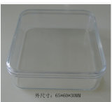 All Clear Hard Polystyrene Material Round Corner Square Shape Box