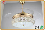 LED Lighting LED Ceiling Fan Lamps Crystal Series Decorative Ceiling Fan Light Mini Fan LED Light for Restaurant, Household Use