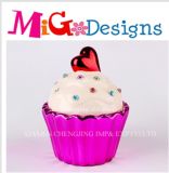 Wholesale Cupcake Design Rose Ceramic Biscuit Canister