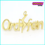 Daily Wearing Custom Cheap Gold Letter Brooch Pin