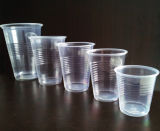 Rolled Trim Round Edge Transparent Plastic Disposable Cup