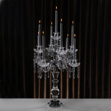 High End 9 Arms Crystal Candleholder for Wedding Decoration
