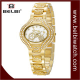 Belbi Ladies Watch Fashion Elegant Quartz Watch Oval Stainless Steel Waterproof Alloy Watch