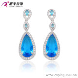 29910 Fashion Elegant Heart CZ Diamond Rhodium -Plated Imitation Jewelry Earring Drop