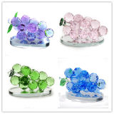 High Quality Wedding Decoration Gift Crystal Glass Grapes