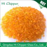 Crushed Orange Glass Chips