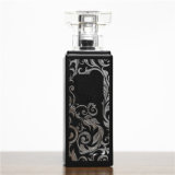 Jingyage Factory Black Glass Perfume Bottle with Flower Design