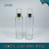 200ml Cylinder Clear Rose Water Cosmetic Glass Mist Spray Bottle