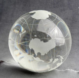 Crystal Sandblasting Globe Clear Crystal Ball