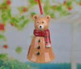 New Handmade Christmas Ornament Clay Wind Chime Ceramic Bell