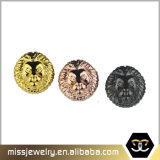 Custom Gold Lion Head Charm Beads for Bracelet Making Mjcc040